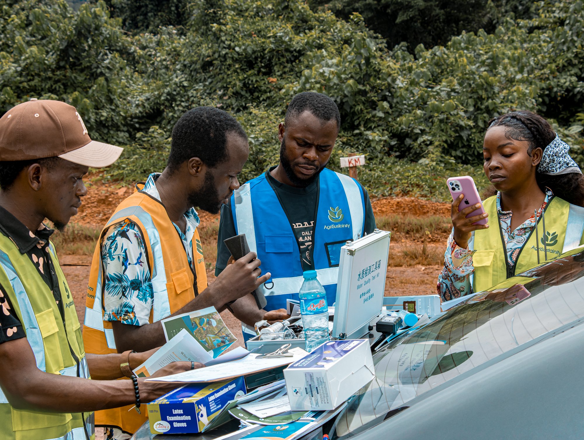 AgriSustainify team in the field